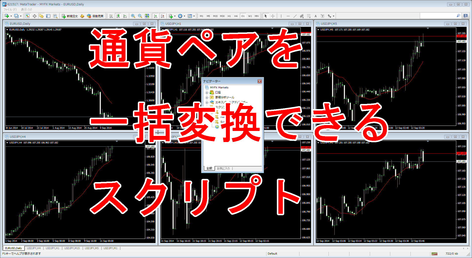 監視通貨ペアを一括変換できるスクリプトの紹介です Symbolsync Sc C 海外fxの高額キャッシュバックと口座開設サポートなら みんなのハイレバ